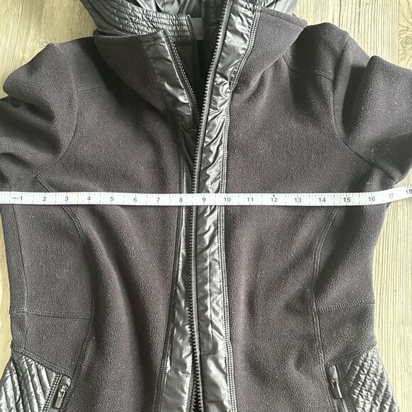 Athleta Hooded Front Double Zip Black Jacket Size XS (MSRP $159) - Picture 8 of 10